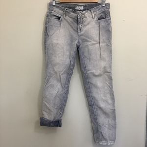 Free People Bleached Blue/White Corduroy Pants